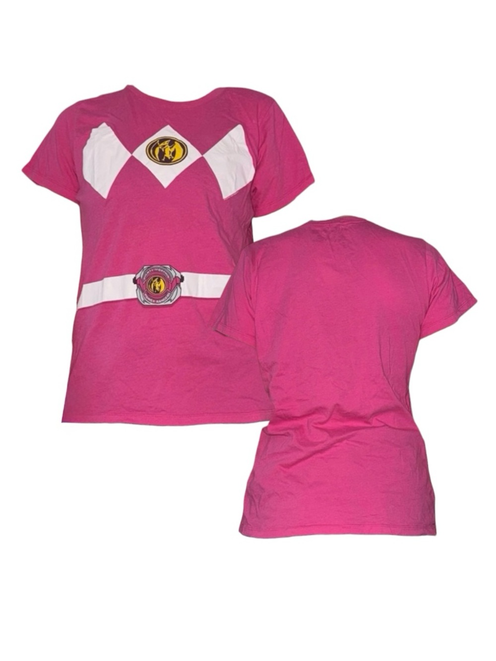 Mighty Fine Pink and White Graphic Tee
